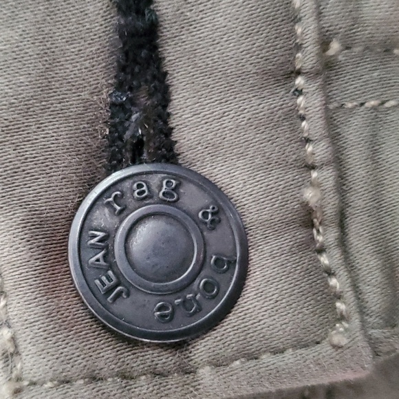 Rag & Bone Zipper Army Green Lariat Jeans Size 28 - Picture 8 of 15